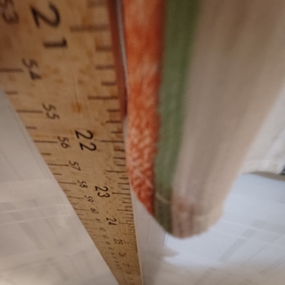 Vegan romantics size large striped square neck crop blouse - Picture 6 of 6